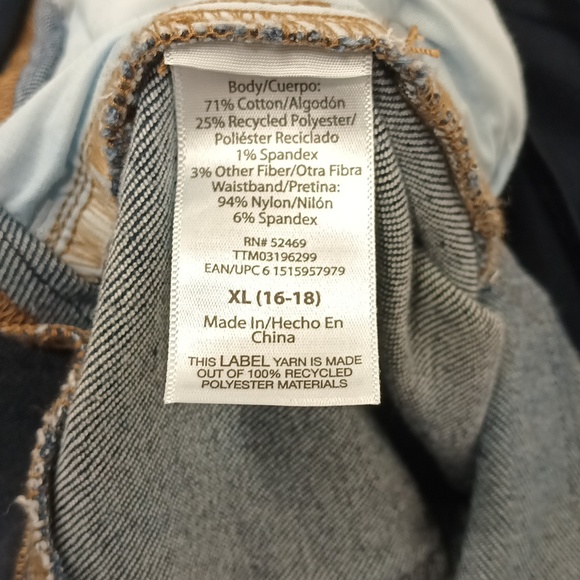 Time and Tru Maternity straight jeans women's size XL (16 - 18) full panel NWT - Picture 6 of 9